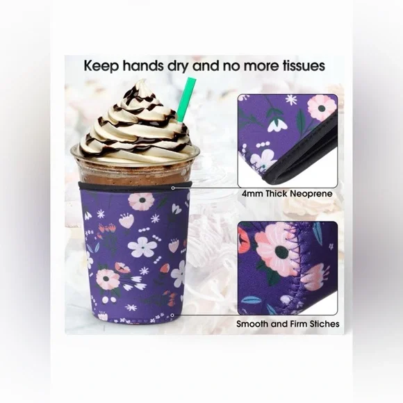 Floral Insulated cup sleeve(s) pick 1 in the color you want - Picture 3 of 13